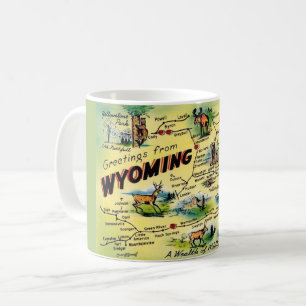 Tasse avec carte du Wyoming