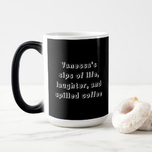Tasse avec citation drôle de café et personnalisat