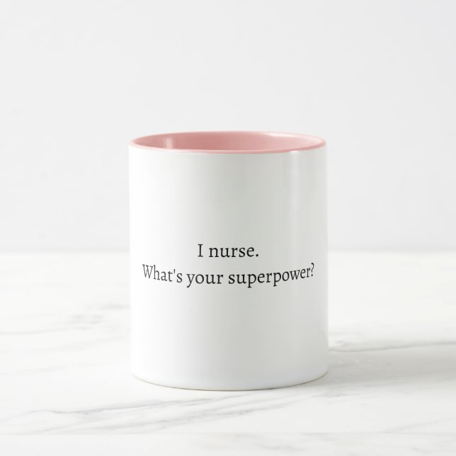Tasse avec citation drôle d'infirmière (Centre)