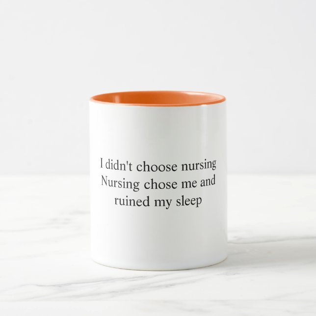 Tasse avec citation drôle d'infirmière (Centre)