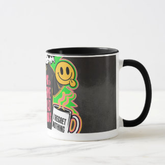 Tasse avec citation drôle sur la caféine
