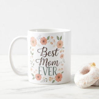 Tasse avec citation et couronne de fleurs | Mug en