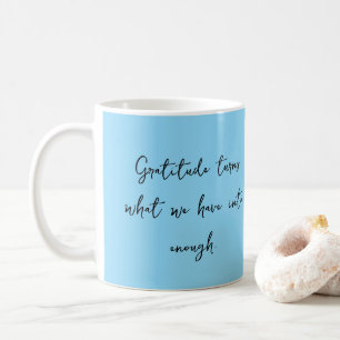 Tasse avec citation inspirante de gratitude