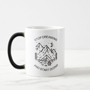 Tasse avec citation inspirante noire