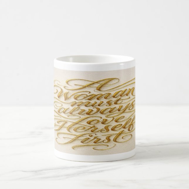 Tasse avec citation inspirante pour femmes (Centre)