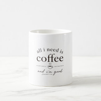 Tasse avec Citation Simple sur le Café ☕ Design Es