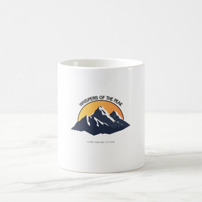 Tasse avec design esthétique de montagne Nature (Centre)