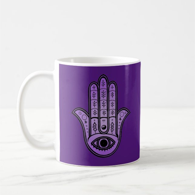 Tasse avec dessin de Main de Fatima (Gauche)