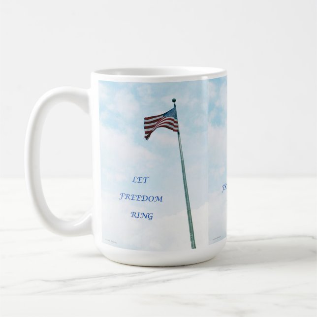 Tasse avec drapeau américain (Gauche)