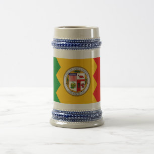 Tasse avec drapeau de Los Angeles, Californie
