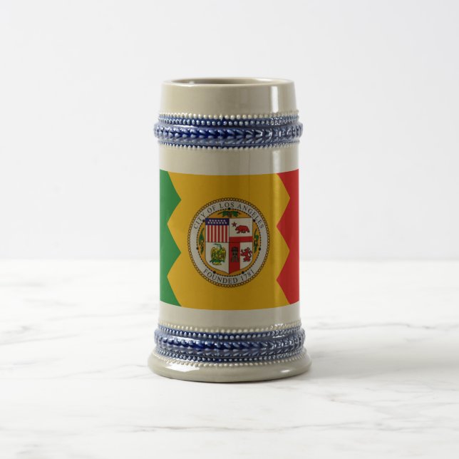 Tasse avec drapeau de Los Angeles, Californie (Centre)