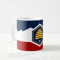 Tasse avec drapeau de l'Utah, États-Unis