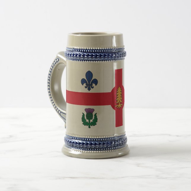 Tasse avec drapeau de Montréal, Canada (Devant gauche)