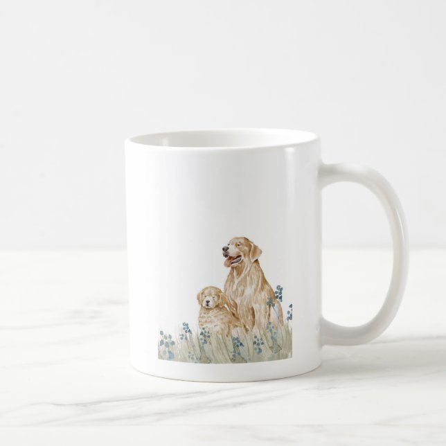 tasse avec famille Golden Retriever (Droite)