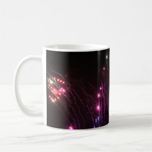 Tasse avec feux d'artifice