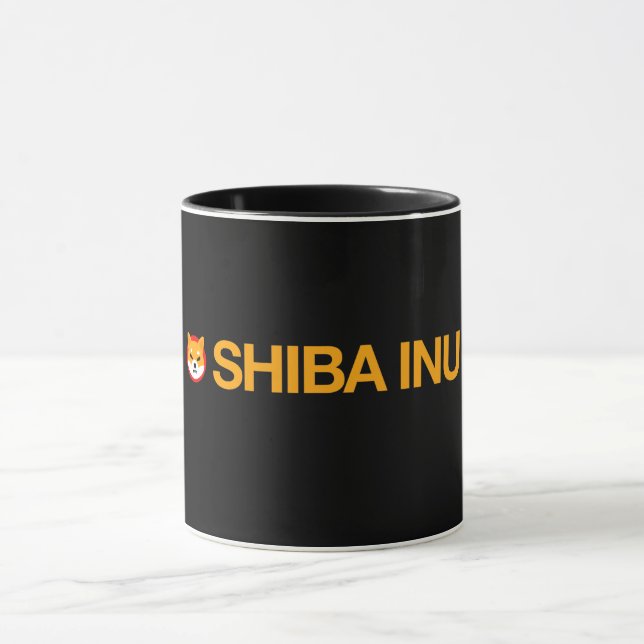 Tasse avec image du logo complet de Shiba Inu (Centre)