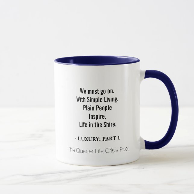 Tasse avec la citation : La vie dans Shire (Droite)