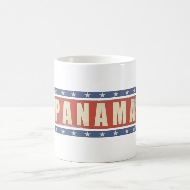 Tasse avec la copie fraîche de drapeau du Panama (Centre)