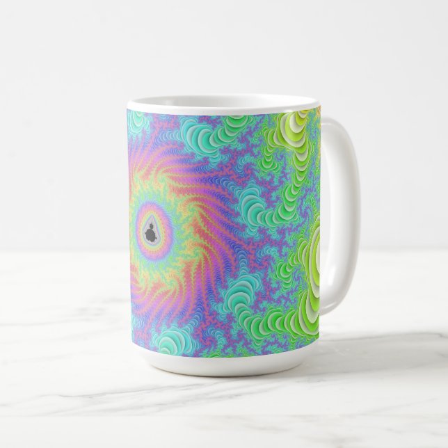 Tasse avec la fractale de Mandelbrot (Devant droit)