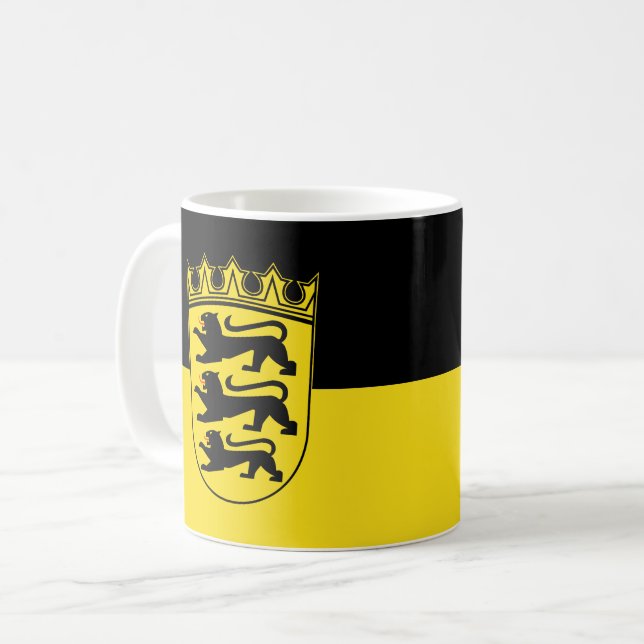Tasse avec le drapeau de Bade-Wurtemberg (Devant gauche)