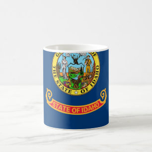 Tasse avec le drapeau de l'état de l'Idaho -