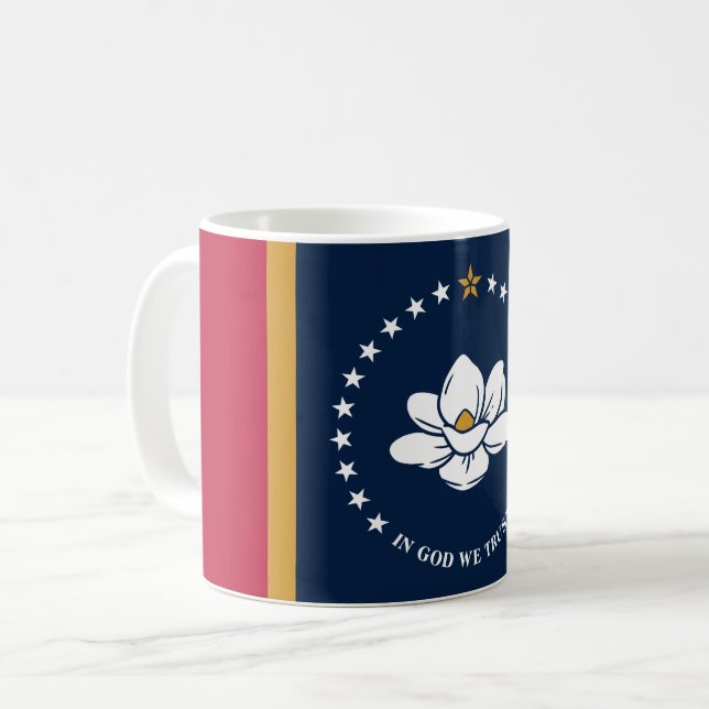 Tasse avec le drapeau de l'État du Mississippi, Ét (Devant gauche)