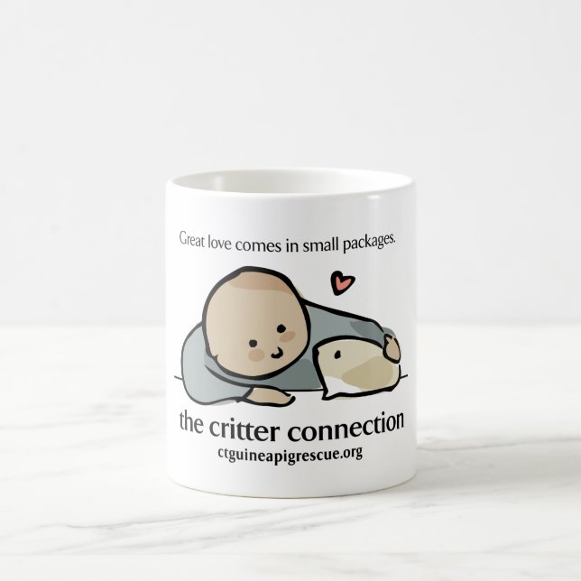 Tasse avec le logo et le site Web de couleur (Centre)