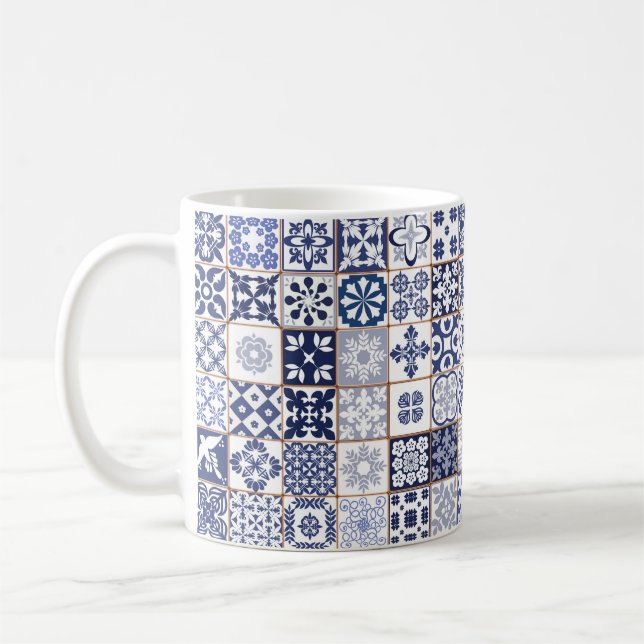 Tasse avec le motif portugais de tuiles - Azulejos (Gauche)