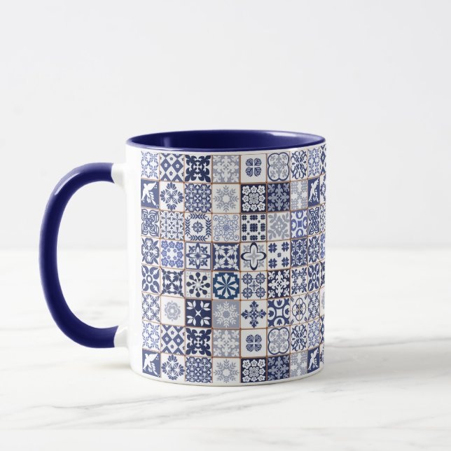 Tasse avec le motif portugais de tuiles - Azulejos (Gauche)