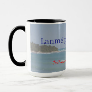 Tasse avec le proverbe haïtien Lanmè Pa Kenbe Kras