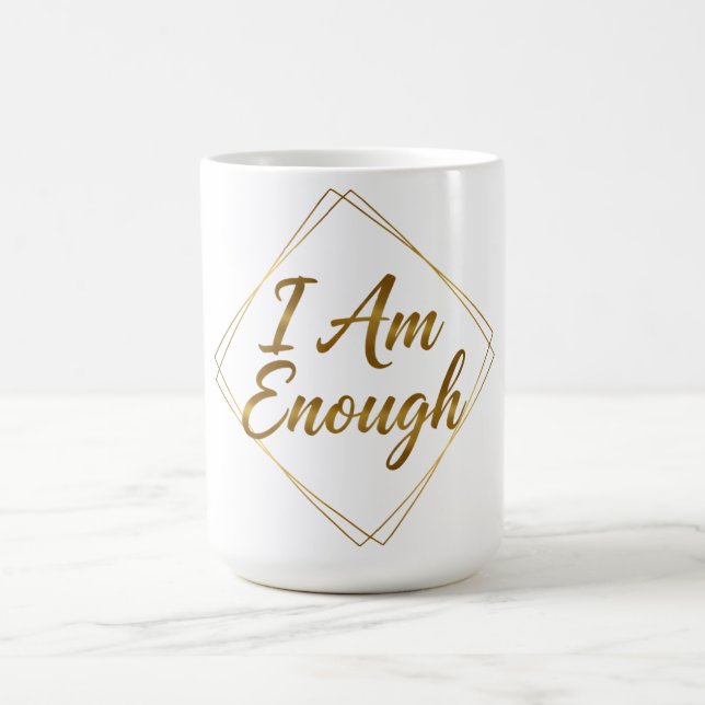 Tasse avec le scénario de Je Suis Suffisant (Centre)