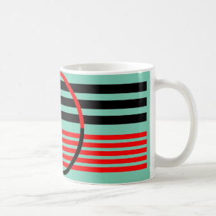 Tasse avec le style d'art déco