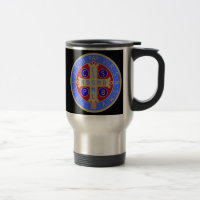 Tasse avec les deux visages de la médaille de St