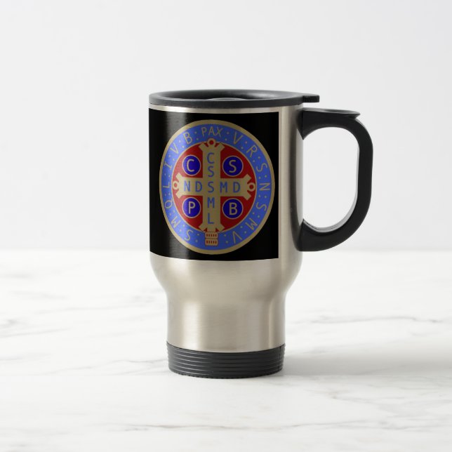Tasse avec les deux visages de la médaille de St (Droit)