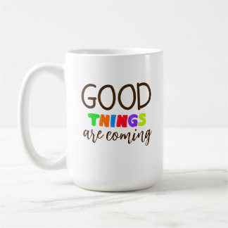 Tasse avec lettrage main moderne positif