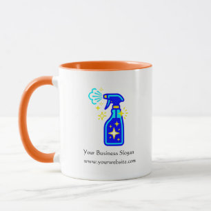 Tasse avec logo d'entreprise de nettoyage