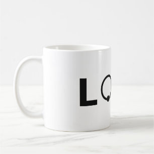 Tasse avec logo LOVE Noir