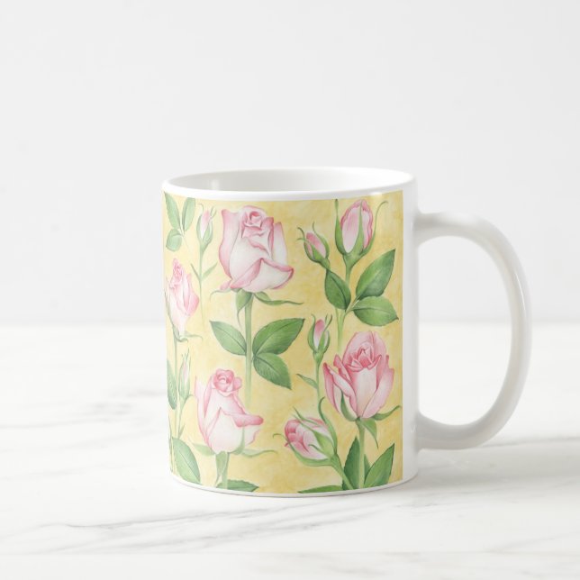 Tasse avec motif de rose (Droite)