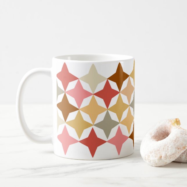 tasse avec motif graphique apaisant (Avec donut)