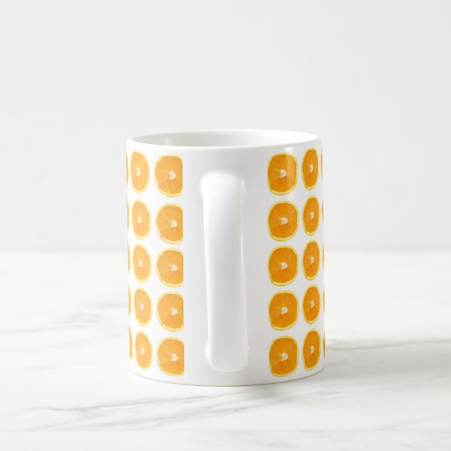 Tasse avec motif oranges  (Poignée)