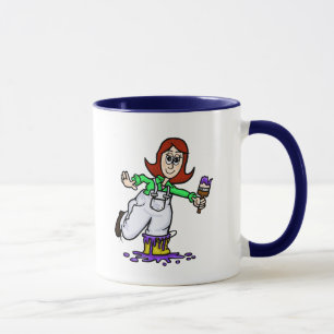 Tasse avec nom de peintre féminine d'Auburn