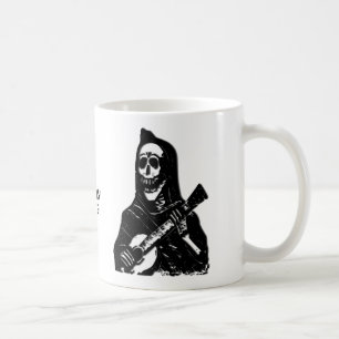 Tasse avec nom personnalisé Joueur de guitare sque