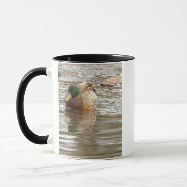 Tasse avec photo de canard colvert (Gauche)