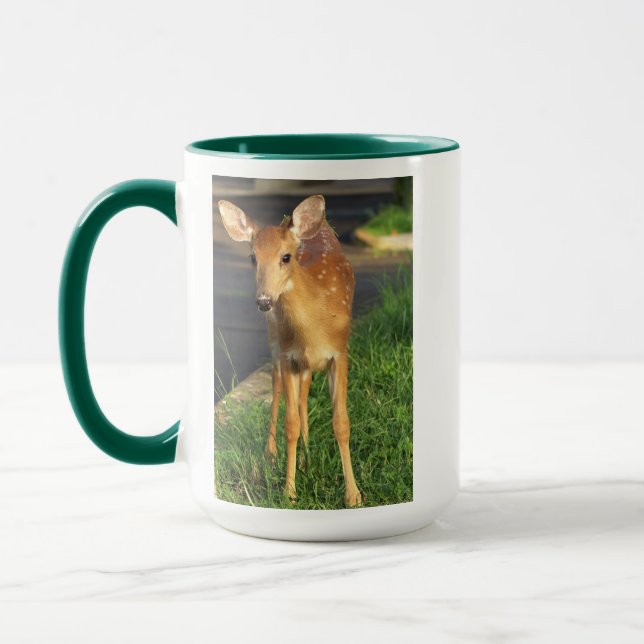 Tasse avec photo de cerf (Gauche)