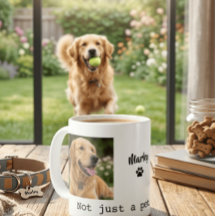 Tasse avec photo de chien, pas seulement un animal