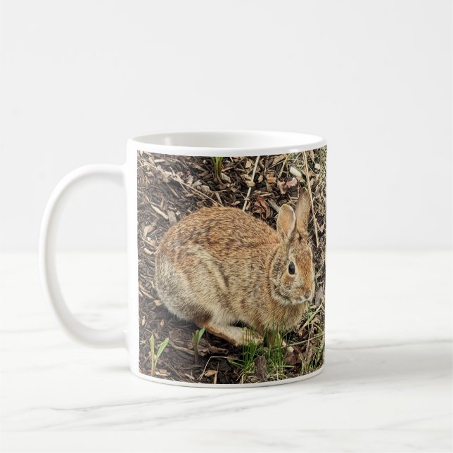 Tasse avec photo de lapin (Gauche)