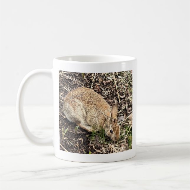 Tasse avec photo de lapin (Gauche)