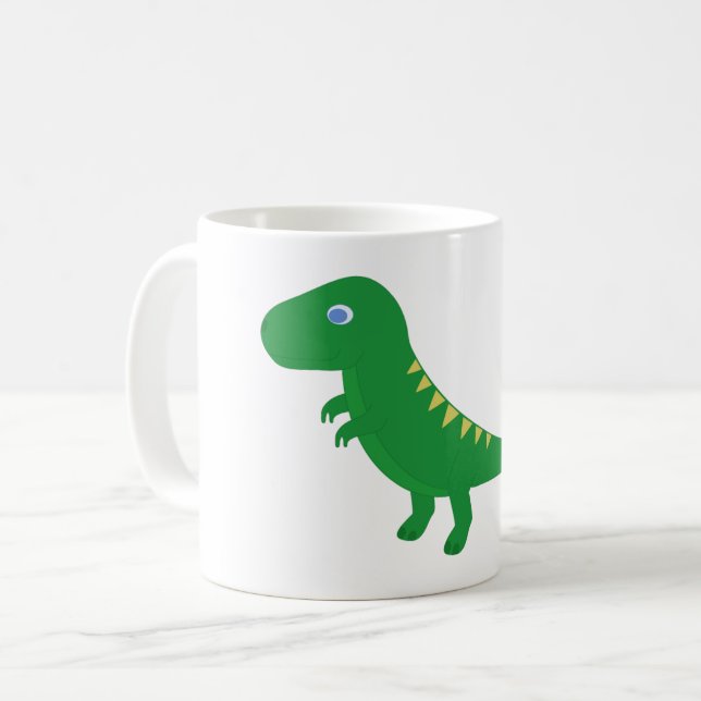 Tasse avec T-Rex de dessin animé (Devant gauche)