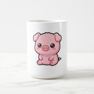 Tasse avec un bébé cochon mignon