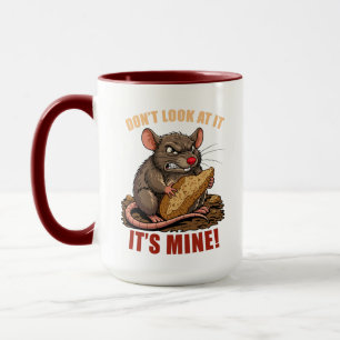 Tasse avec un rat mignon